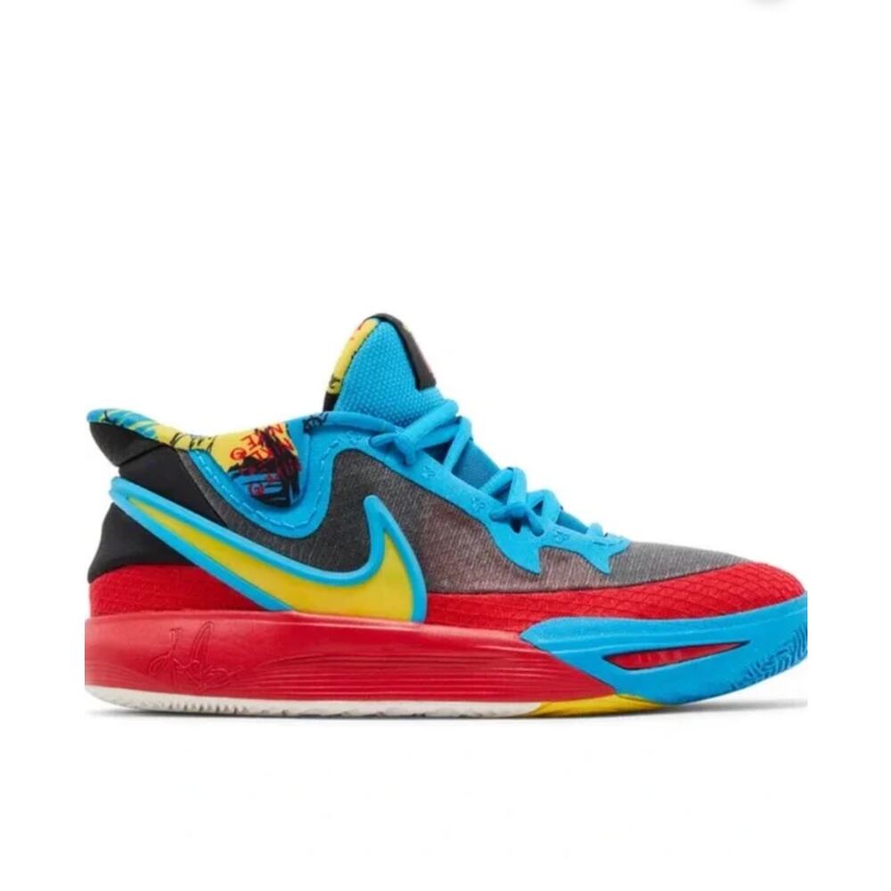 NIB! Nike Kyrie 8 GO SE GS Black Blue Tour Yellow Sneakers - Youth 5.5 / Women 7 - Picture 2 of 9